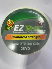 Duck # 242708 EZ Tear Reinforced Clear Packing Tape -1.88 in. x 25 yd.