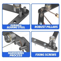Heavy Duty Manual Steel Bar Bender Bearing Steel U-Shape&Right Angle Bender Tool
