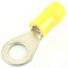 Insulated Ring Crimp Terminals Electrical Cable Connector Red Blue Yellow