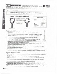 1/2-13 x 1″ Thread Lifting Eye Bolt Eyebolt Eyelet Forged Black Oxide USA MADE!