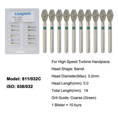 Dental Diamond Burs FG Barrel Diamond Bur Super Coarse High Speed Friction Grip