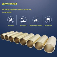 8pcs 1‑3/4in Bronze Leaf Spring Bushing Kit 9/16in ID Trailer Accessories Fit