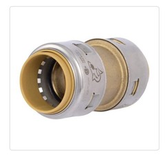 SharkBite MAX UR020A, 1-in. Push-to-Connect Straight Brass Coupling