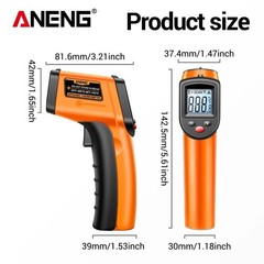 Digital Non-contact Laser IR Infrared Thermometer Temp Meter Temperature Gun LCD