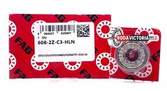 FAG 608-ZZ C3 Ball Bearing 8x22x7 Dual Shielded Metal Chrome Skateboard 608Z