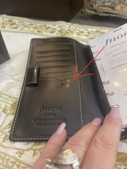 Filofax ‘Cuban’ Slimline personal organizer Black – 2012 NOS in box