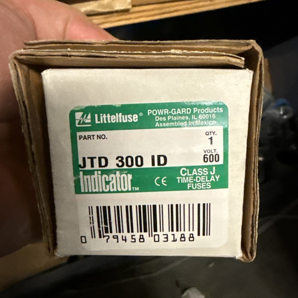 LITTELFUSE JTD300ID 300A 600V Class J Fuse