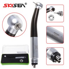 SKYSEA Dental High Speed Turbine Handpiece Push Four Spray Large Head 4Hole st