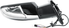 Driver Left Side Door Mirror Electric Heated Glass Power Folding Chrome Back Cov