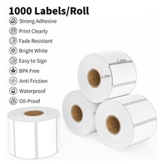 2.25″x1.25″ Direct Thermal Barcode Labels For Zebra LP2844 2842 1000 Labels/roll