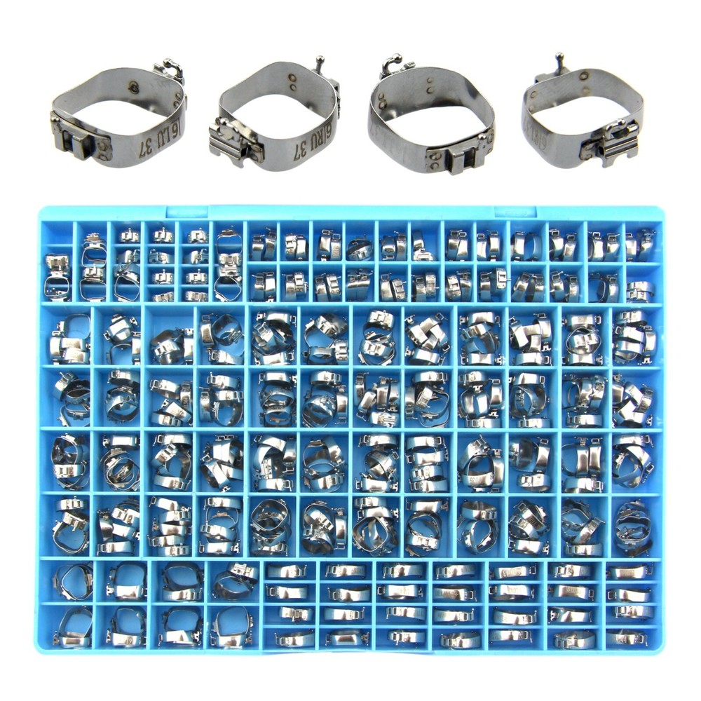 85 Sets Orthodontic Molar Band Prewelded Buccal Tube Lingual Sheath Roth MBT 3M