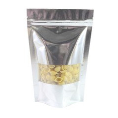 200 Silver Stand-Up Dry Food Mylar Pouches for Seeds and Grains