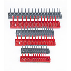 Hansen Global Soc Tray 6-Pack Assortment, Red/Gray 92000