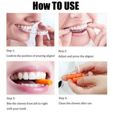 48 Pcs Colorful Orthodontic Aligner Trays Chewies for Aligner Chompers Aligner T