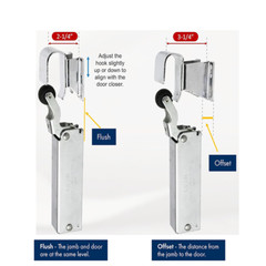 1-4X For Kason 1094 SureClose Hydraulic Door Closer with Flush to 3/4 Inch Hook