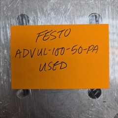 Festo ADVUL-100-50-PA Compact Pneumatic Cylinder 50mm Stroke 100mm Bore 145 Psi
