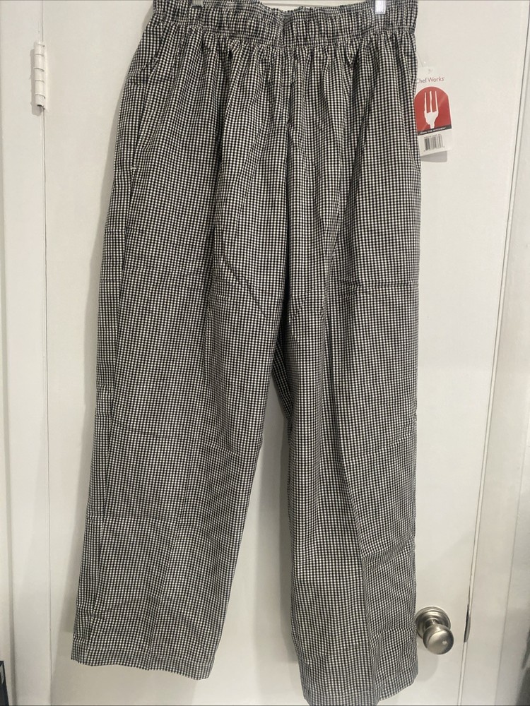 Chef Works Essential Baggy Pants Polycotton with Elasticated Waist XL