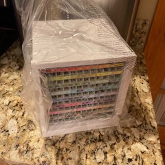 TOMBOW 56840 Marker Desktop Organizer , White, HOLDS 108 PENS, 9 DRAWERS/TRAYS