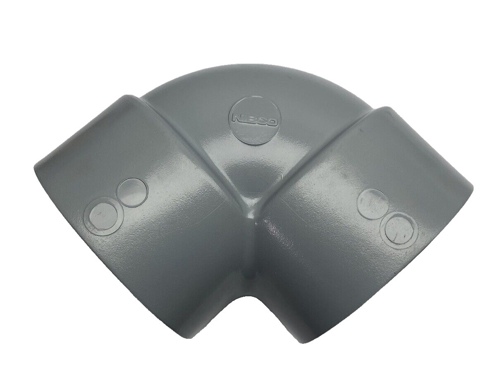 F439 NIBCO 90°ELBOW FITTING PIPE FEM SOCKET x FEM SOCKET 6″ SCH80 CPVC NSF-PW
