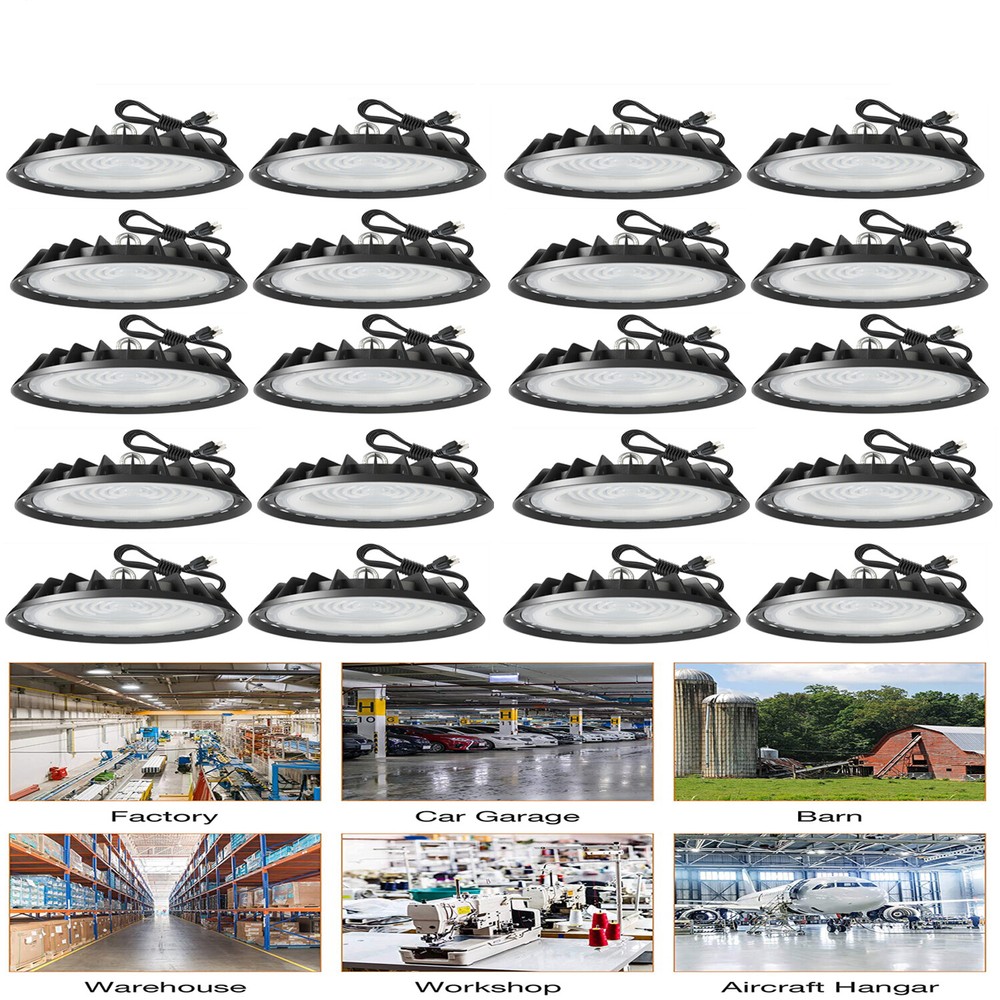 500W UFO LED High Bay Light Industrial Warehouse Factory Shop Bay Lighting 20PCS