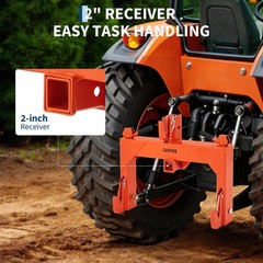 3-Point Quick Hitch Adapter for Category 1 Steel Attachment Tractor 3000 LBS