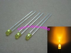 3mm Flangeless Red Yellow Blue Green White Orange Warm White Diffused Round LED