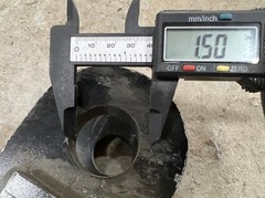(QTY 1) Hydraulic Cylinder Welded 4″ OD x 21.5″ Retracted x 1.72/1.5 Pins