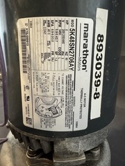 Hobart 893039-8 Marathon 5K48SN2706AY 2 HP 3450RPM 230/460VAC Pump Motor AM15