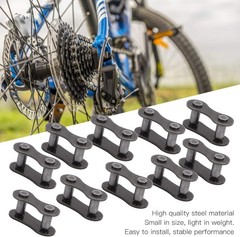 10 Set Heavy Duty Steel 410 Chain Master Link, Lightweight Easy to Install Chain