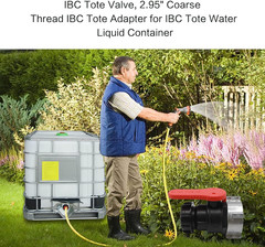 IBC Tote Valve, 2.95″ Coarse Thread IBC Tote Adapter, 75mm NPT DN50 Heavy Duty T