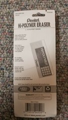 PENTEL HI-POLYMER ERASERS 3 Pack Large Size Eraser LATEX FREE