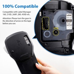 10-Pk/Pack D1 Label Tape 45013 S0720530 for DYMO 12mm LabelManager 160 280 420P