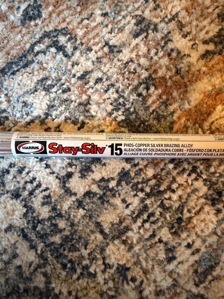 Harris Stay Silv 15 15% Silver Brazing Alloy Rods HVAC Grade 1LB 28 Rods