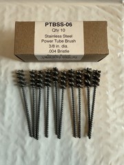SCSTool PTBSS-06 3/8″ Stainless Steel Power Tube Wire Brush Made in USA, 10 PACK