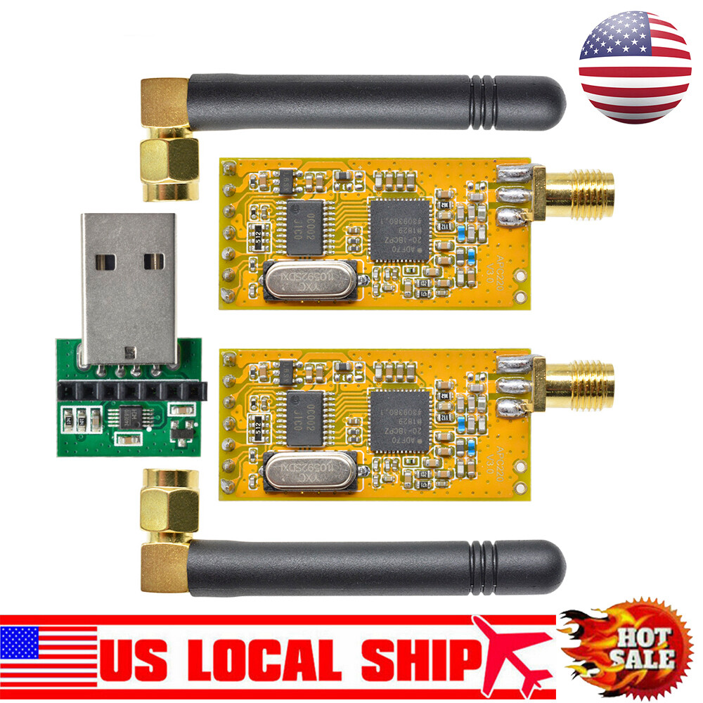 APC220 Wireless RF Serial Data Module With Antenna USB Converter Module US