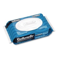 Cottonelle Fresh Care Flushable Cleansing Cloths 1 Ply 504 Wipes 12 Packs Case
