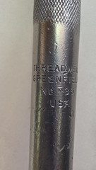 Threadwell No. 36 Tap Wrench Handle USA Greenfield
