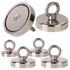 1000LBS Neodymium Fishing Magnets Pulling Force Super Strong Round Rare Earth US