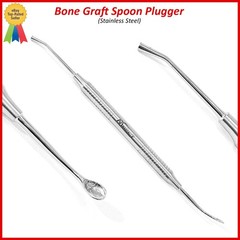 Bone Graft Spoon Plugger Carrier Dental Implantology Packer Compactor 4mm