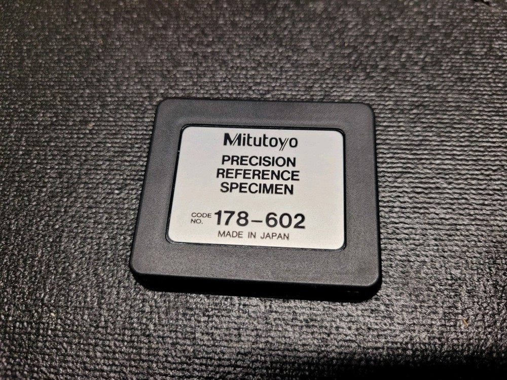 Mitutoyo Precision Reference Specimen 178-602 # 810003 Made In Japan