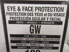 5 North Welding Goggles Welder Dark Lens Glasses Z87 Eye Face Protection Safety