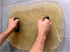 Stone Texture Polyurethane Stamp Mat for Decorative Concrete Projects