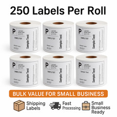 40 Rolls Direct Thermal Labels 4×6 Labels 250/Roll For Zebra 2844 Eltron ZP450