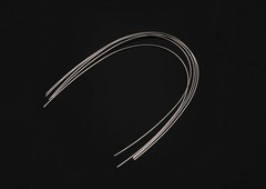 J&J Ortho™ Orthodontic Archwire Ovoid / Natural Stainless Steel / NiTi (10/pk)