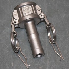 (2) USA Sealing Cam And Groove Fitting BULK-CGF-287, 1/2″ Coupler Type C, 304 SS