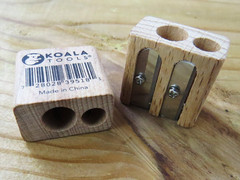 Koala Tools | Double Pencil Sharpener (Small & Large Hole) – for Regular or Jumb