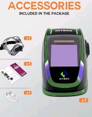 HITBOX Welding Helmet HB002 Auto Darkening Welding Led USB Power Charge Welding