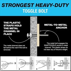 TOG1087 Toggler 24200 1/4″ x 20″ Wall Anchors with Bolts (Box of 100)