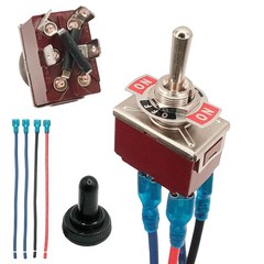 Momentary Reverse Polarity Switch 12V 30A DPDT 4 Pin On Off On Toggle Swit…