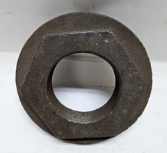 Black Malleable Iron Threaded Reducer Hex Bushing 5-1/2 MNPT x 2-1/2″ FNPT